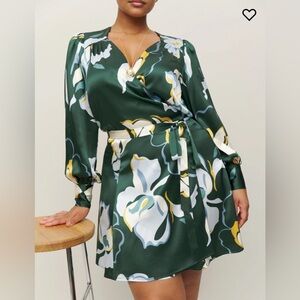 Reformation Chrisley Silk Dress